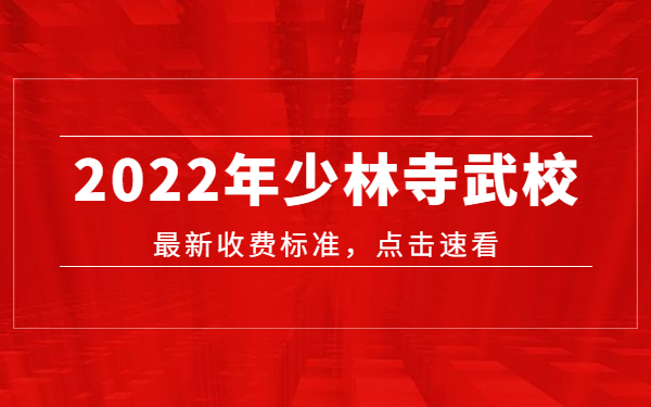 河南嵩山少林一年要多少学费?